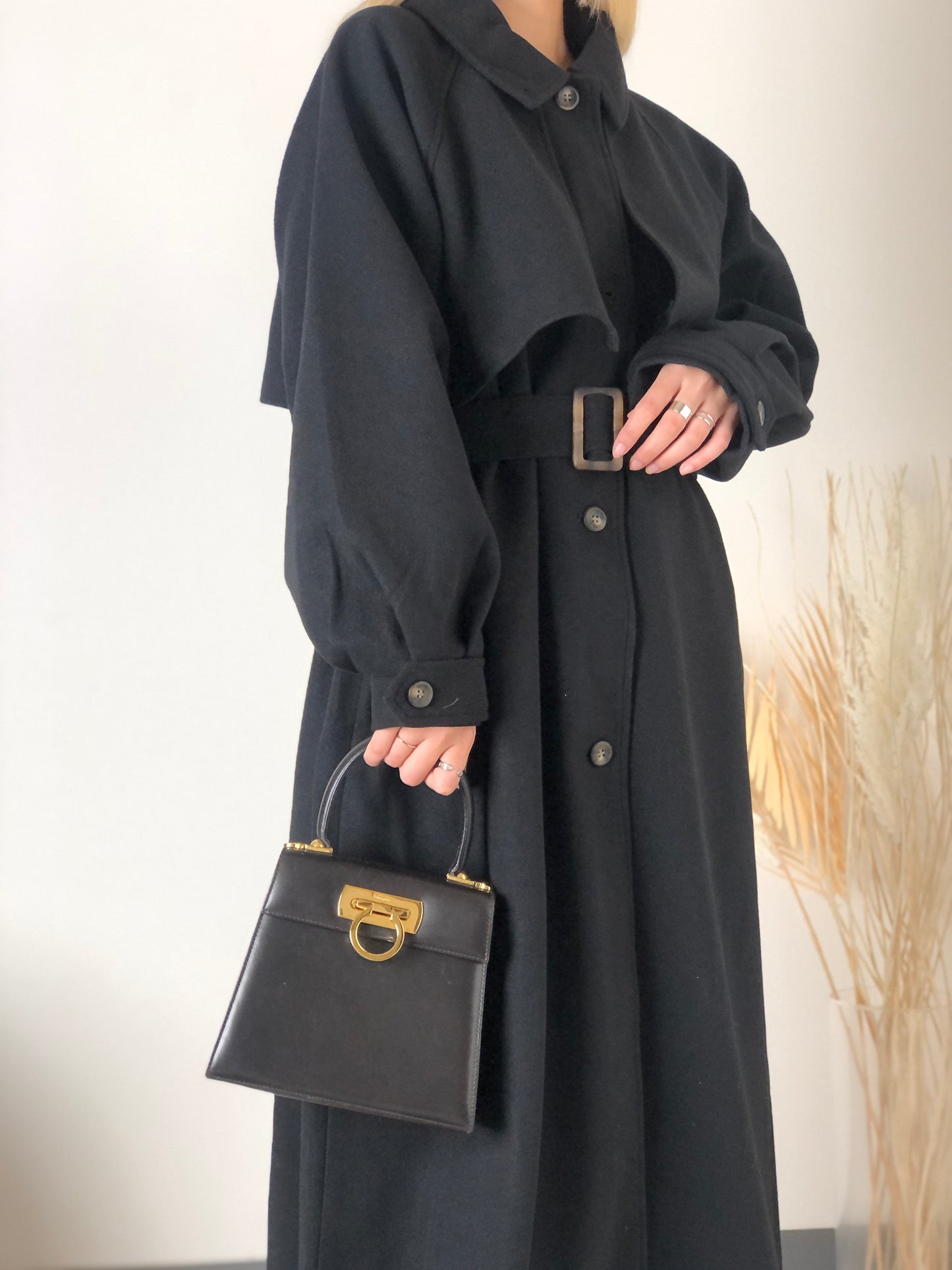 Salvatore Ferragamo Gancini Leather Two-way Top Handle Handbag Shoulder bag Brown Vintage 5nrmgt