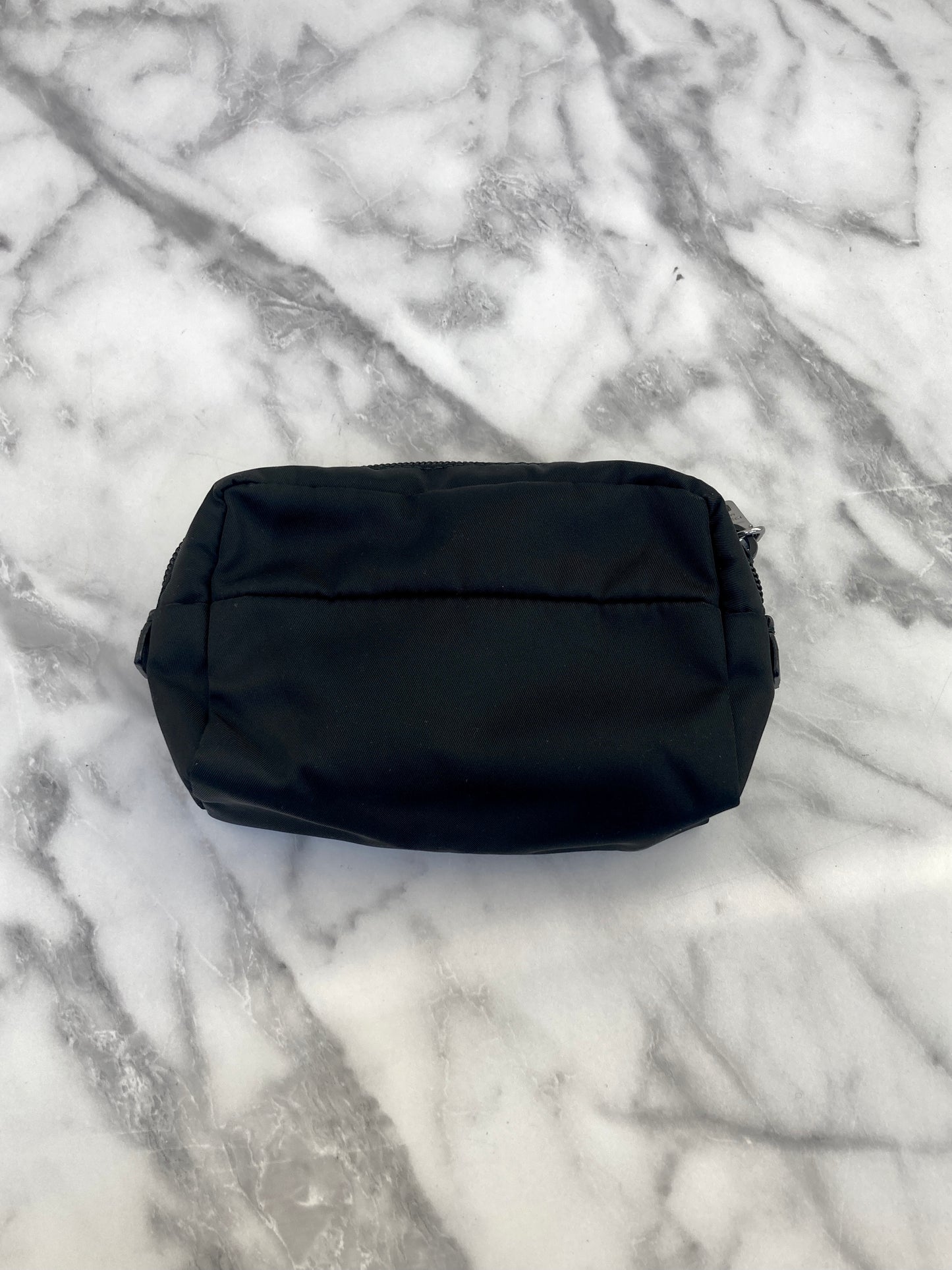 PRADA Triangle Logo Nylon Pouch Black Vintage 7wx6yx