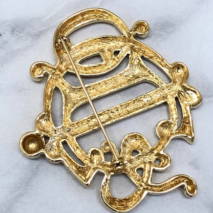 Christian Dior Emblem Gold Vintage k74s8v