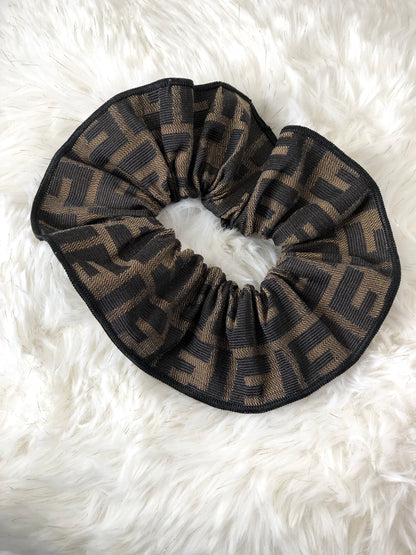 FENDI Zucca 髮飾 棕色 Vintage u7zafy 