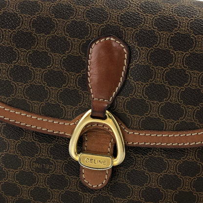 CELINE Macadam Horse Bit 肩背包 棕色 復古 thcfza 