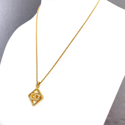 Christian Dior CD Logo 標誌 水鑽 金色 復古 tjpaif 