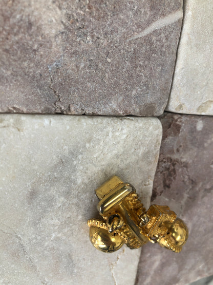 CELINE Starball Arc de Triomphe Charm Money Clip Gold Vintage yufikc