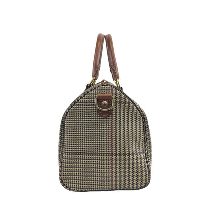 RALPH LAUREN Leather Small Boston bag Handbag Brown Vintage epcyi6