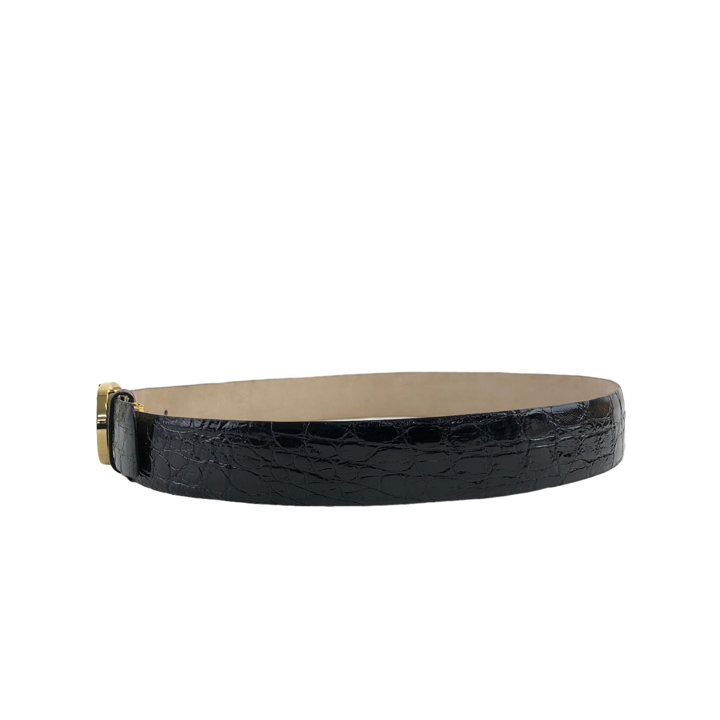 Christian Dior Buckle Leather Belt Black,Gold Vintage 3yfefk