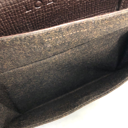 LOEWE Logo Motif Embossed Leather Handbag Brown Vintage k3v6eu