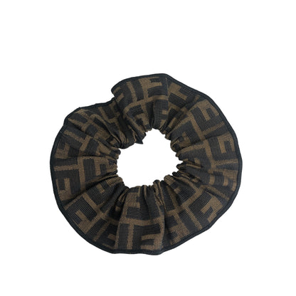 FENDI Zucca 髮飾 棕色 Vintage u7zafy 