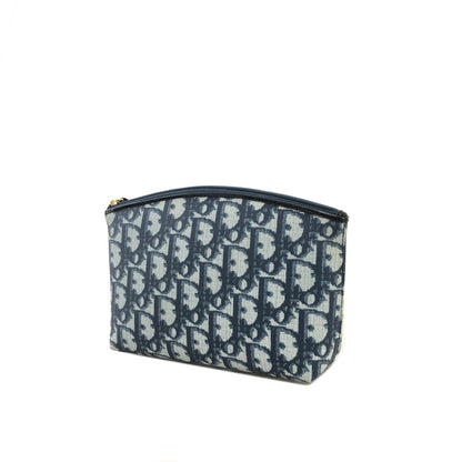 Christian Dior Trotter PVC 手拿包 海軍藍 復古 3mhtba 