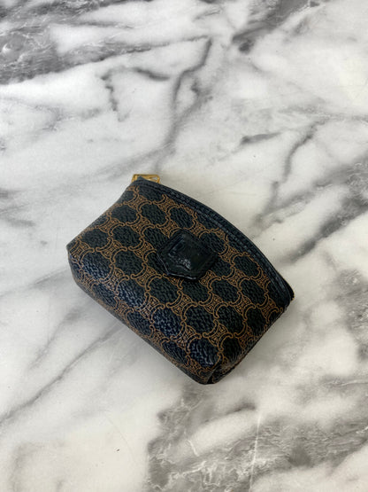 CELINE Macadam Blason 零皮夾黑色復古 bkk5ba 