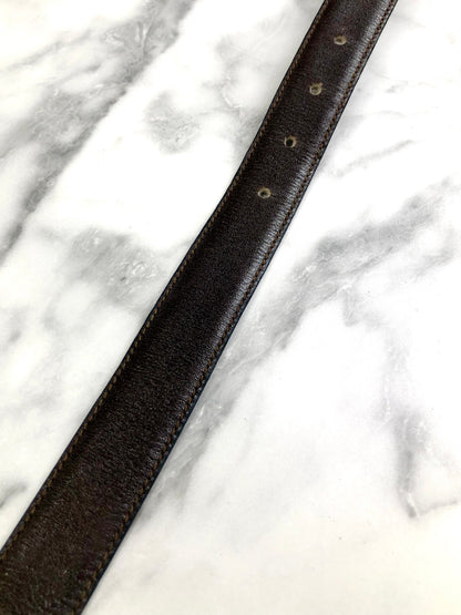 CELINE 馬車皮帶 黑色復古 xrix5m 