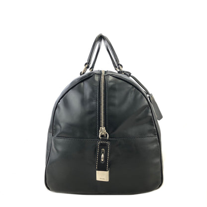 PRADA Leather Two-way Handbag Shoulder bag Boston bag Black Vintage uxvrch