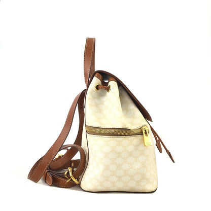 CELINE Macadam Blason Backpack White Vintage wih3fy