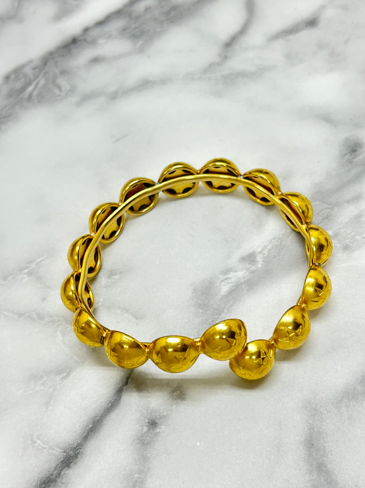 CELINE Starball Bangle Gold Vintage 2re8yh