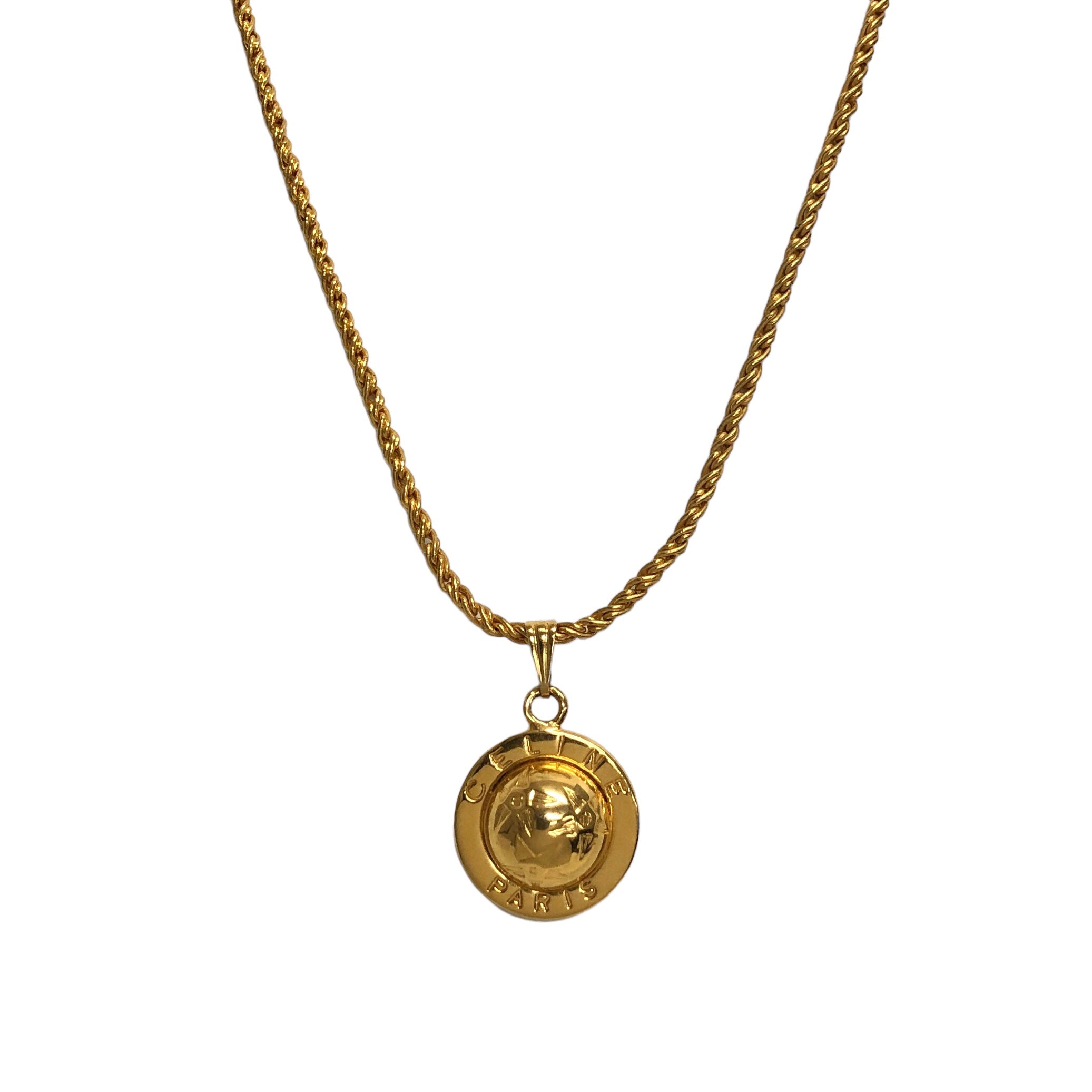 CELINE Starball Necklace Gold Vintage ymi78b – VintageShop solo