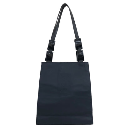 Yves Saint Laurent YSL Logo Nylon Handbag Navy Vintage syhg5u