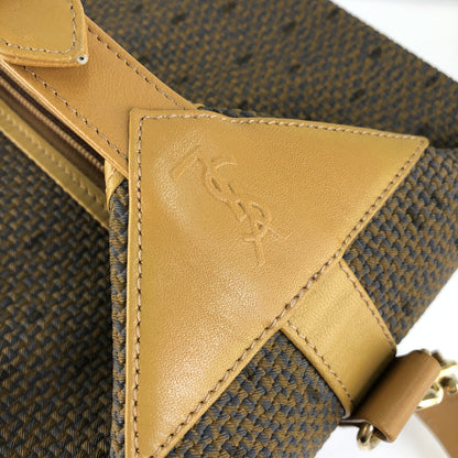 Yves Saint Laurent 單肩包 YSL 化妝包 手袋 盒子 棕色 復古 v6ayth