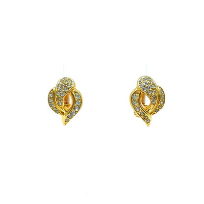 Christian Dior stone earrings gold vintage old si2vi7
