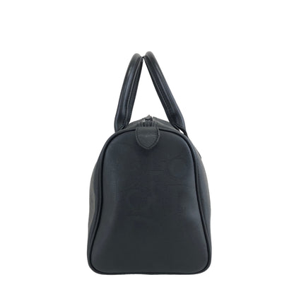 Christian Dior Trotter PVC 皮革手提波士頓包黑色復古 kg8k3x 
