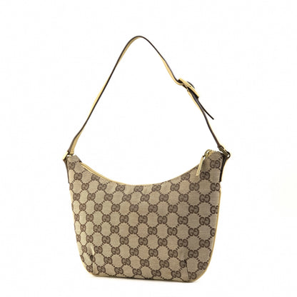 GUCCI hobo GG canvas shoulder bag handbag hobo beige vintage old a52g8f