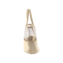 Load image into Gallery viewer, PRADA handbag clear bag mini bag canvas clear bag canvas beige vintage old cgywec

