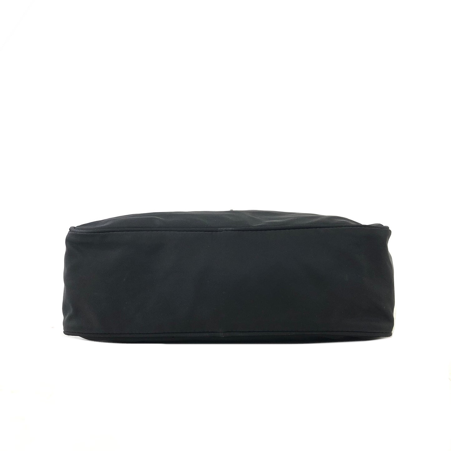 PRADA Triangle Logo Nylon Crossbody Shoulder bag Black Vintage is5rrn