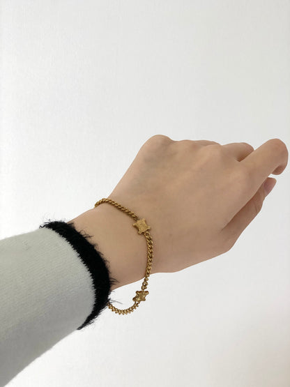 CELINE Triomphe 手鍊 金 復古 2i2ji3 