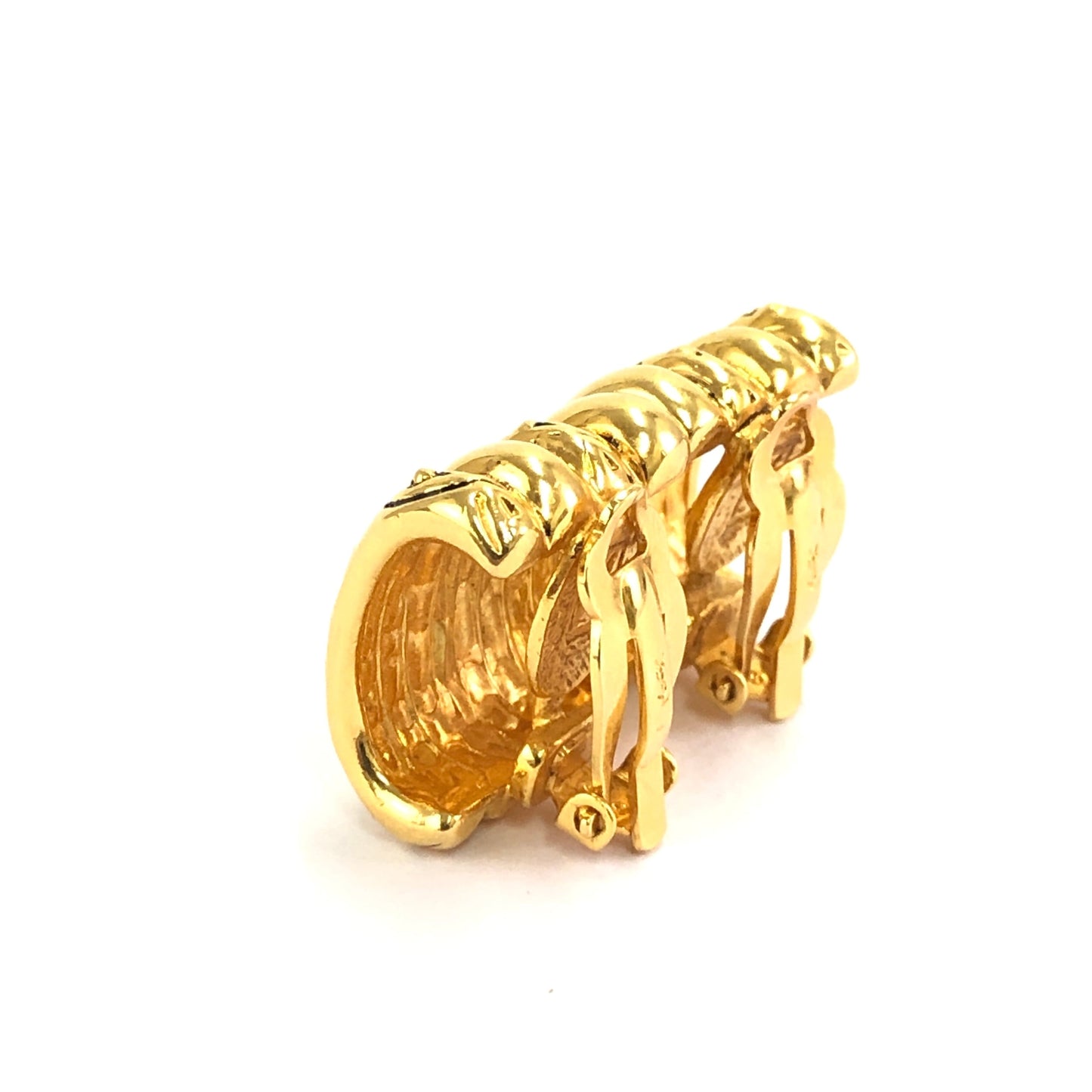 Yves Saint Laurent antique earrings gold vintage old accessories cb2him