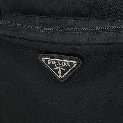 PRADA Triangle Logo Nylon Small Shoulder bag Black Vintage avvz36