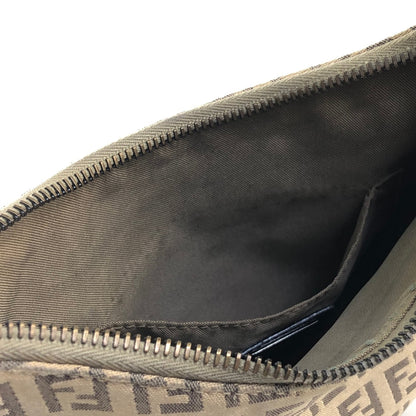 FENDI Zucchino one shoulder handbag beige vintage old yv64ch
