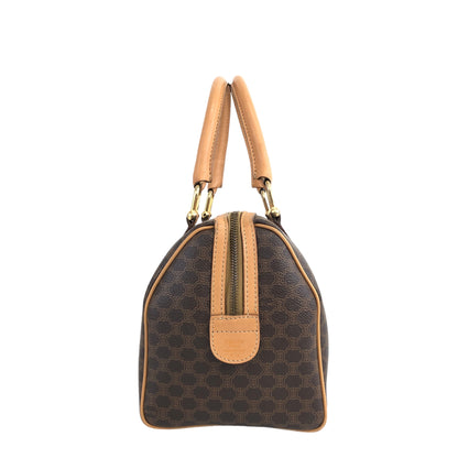 CELINE Macadam Blason Handbag Boston bag Brown Vintage nidtuf