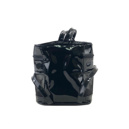 GIVENCHY 標誌尼龍網眼迷你包背包黑色復古舊 s3faua