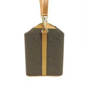 Yves Saint Laurent shoulder bag YSL vanity bag handbag box brown vintage v6ayth