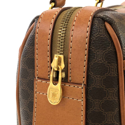 CELINE Macadam Blason Handbag Brown Vintage 5mzszr