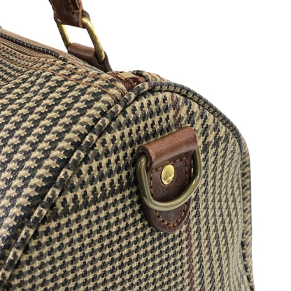 RALPH LAUREN Leather Small Boston bag Handbag Brown Vintage epcyi6