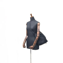 Load image into Gallery viewer, Christian Dior Cannage Charm Nylon Drawstring Shoulderbag Dark navy Vintage Old czvhv4
