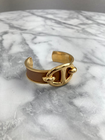 HERMES Chaine d'ancre 手鐲 駝色 復古 m7kkya 