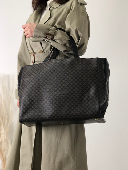 CELINE Macadam 手提包 托特包 黑色 復古 6pyh3a 