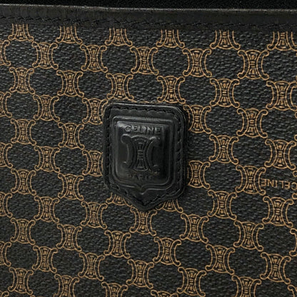 CELINE Macadam Clutch bag Black Vintage 82eut6