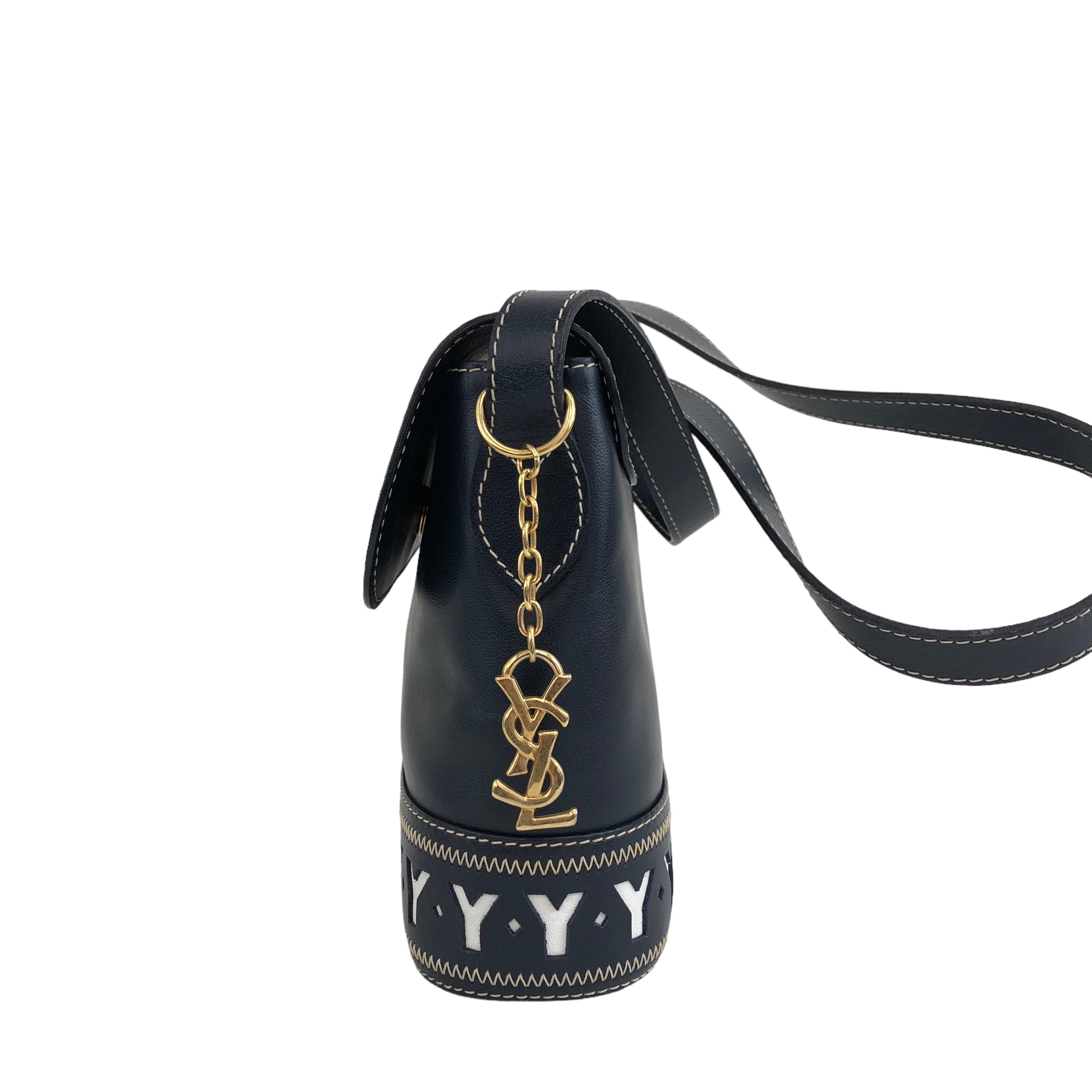 Navy discount ysl bag