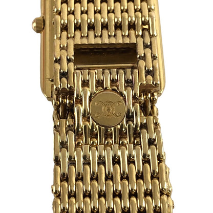 CELINE Triomphe Quartz Watch Gold Vintage fr8536