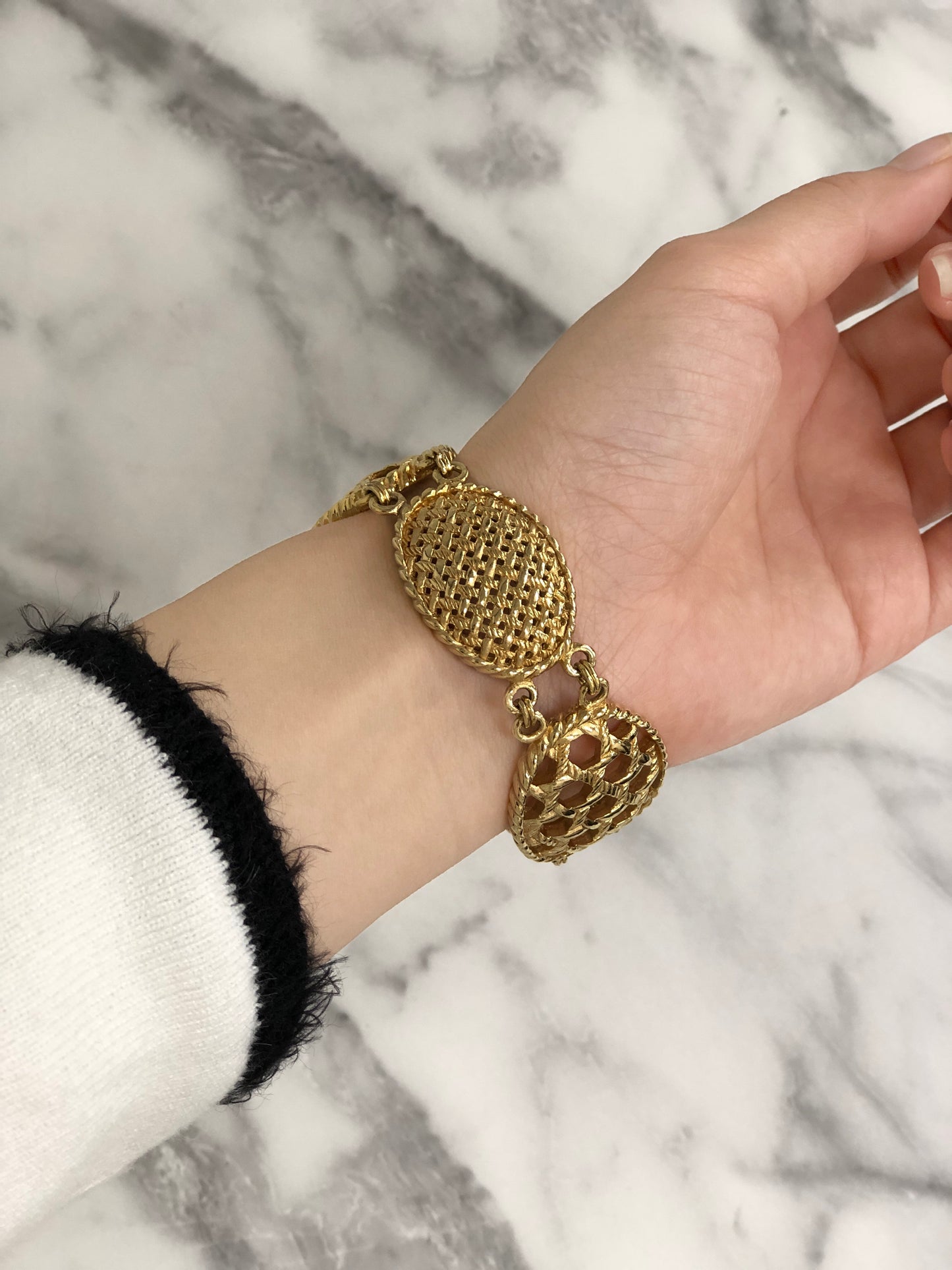 Christian Dior Bracelet Gold Vintage by4szb