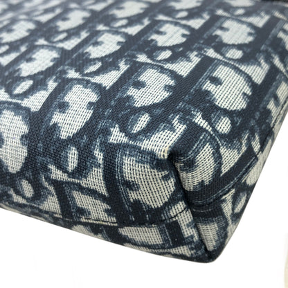 Christian Dior Trotter PVC 手拿包 海軍藍 復古 3mhtba 