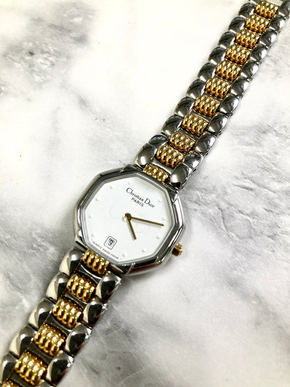 Christian Dior Watch D48-203 Silver Vintage 3umdyw
