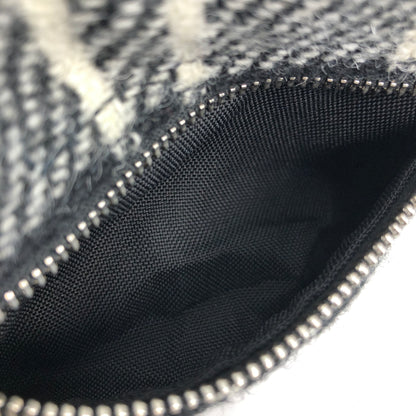 SAINTLAURENT PARIS Fabric Sling Bag Black White Vintage y3fayf