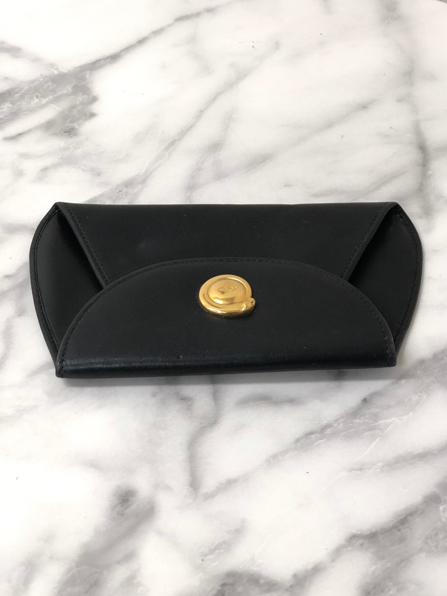 Cartier Leather Coin Purse Black Vintage xiyugj