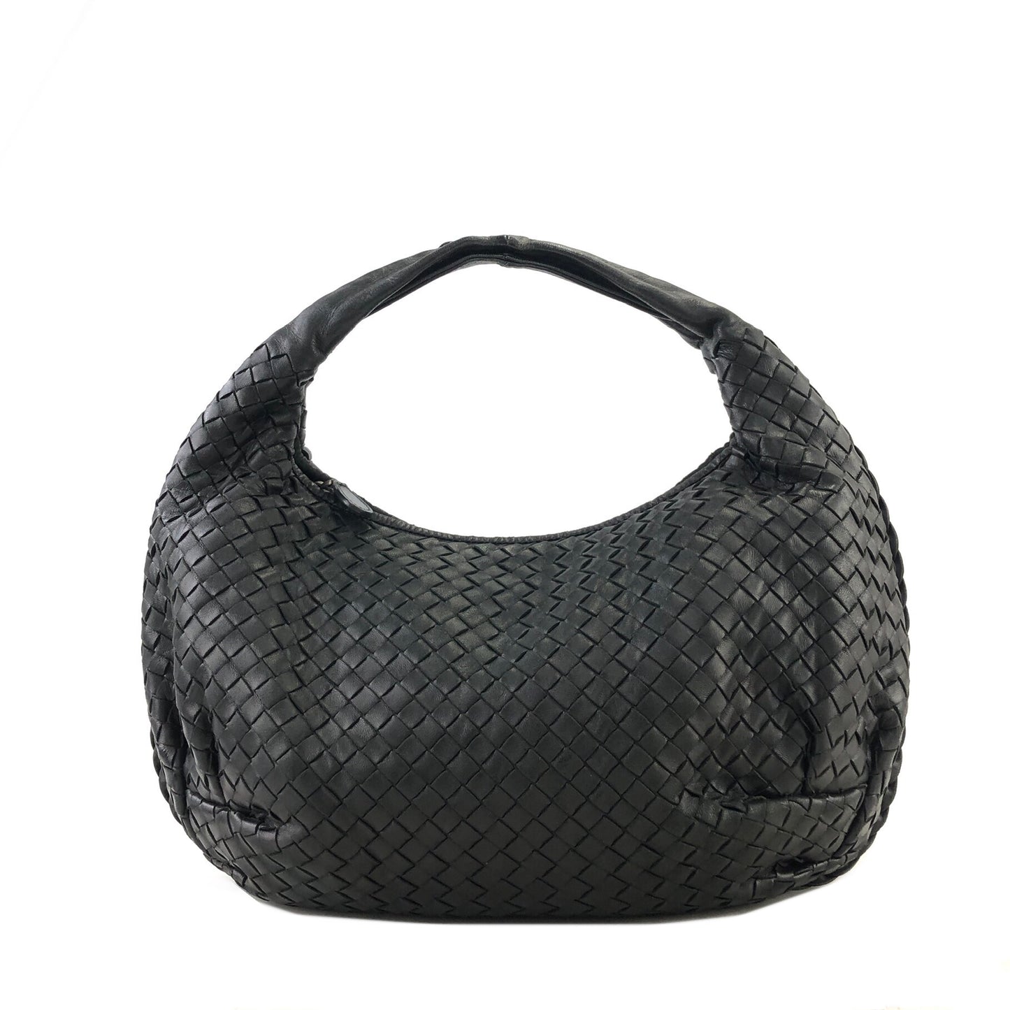 Bottega Veneta Leather Shoulder bag Hobobag Black Vintage yrwi4p