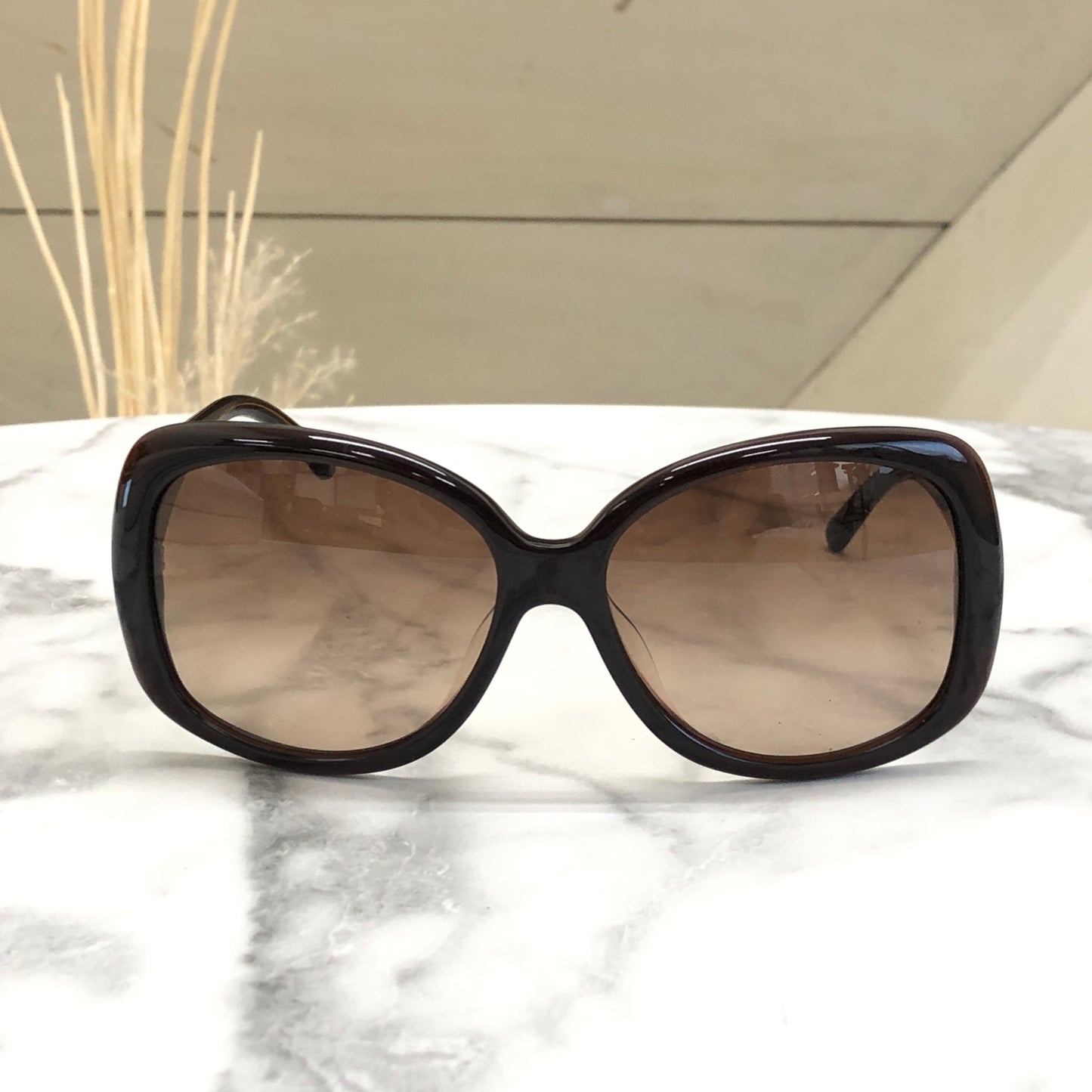 CELINE Triomphe Sunglasses Brown Vintage kyubn7