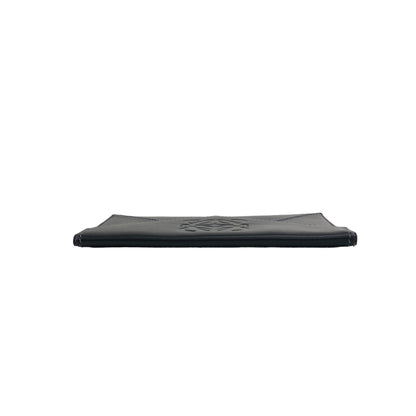 LOEWE Anagram Leather Clutch bag Black Vintage r5k67j