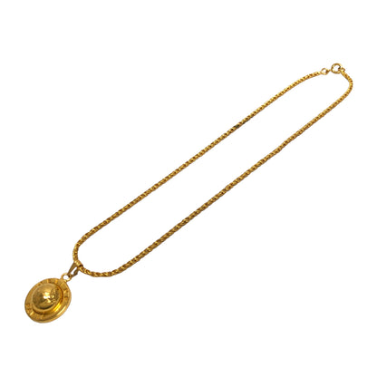CELINE Starball Necklace Gold Vintage ymi78b