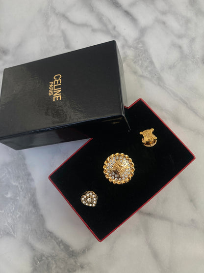 CELINE Blason 金色復古 tc6hnf 